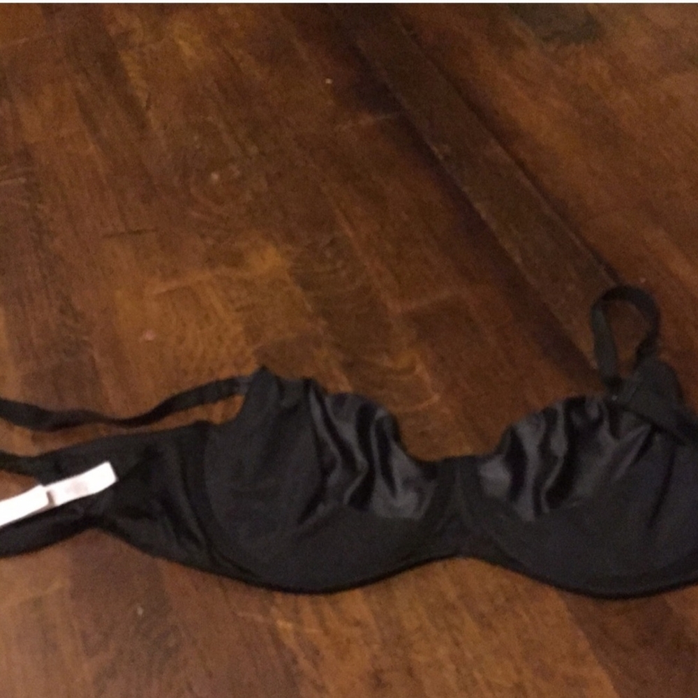 Victoria's Secret Black Satin Bra